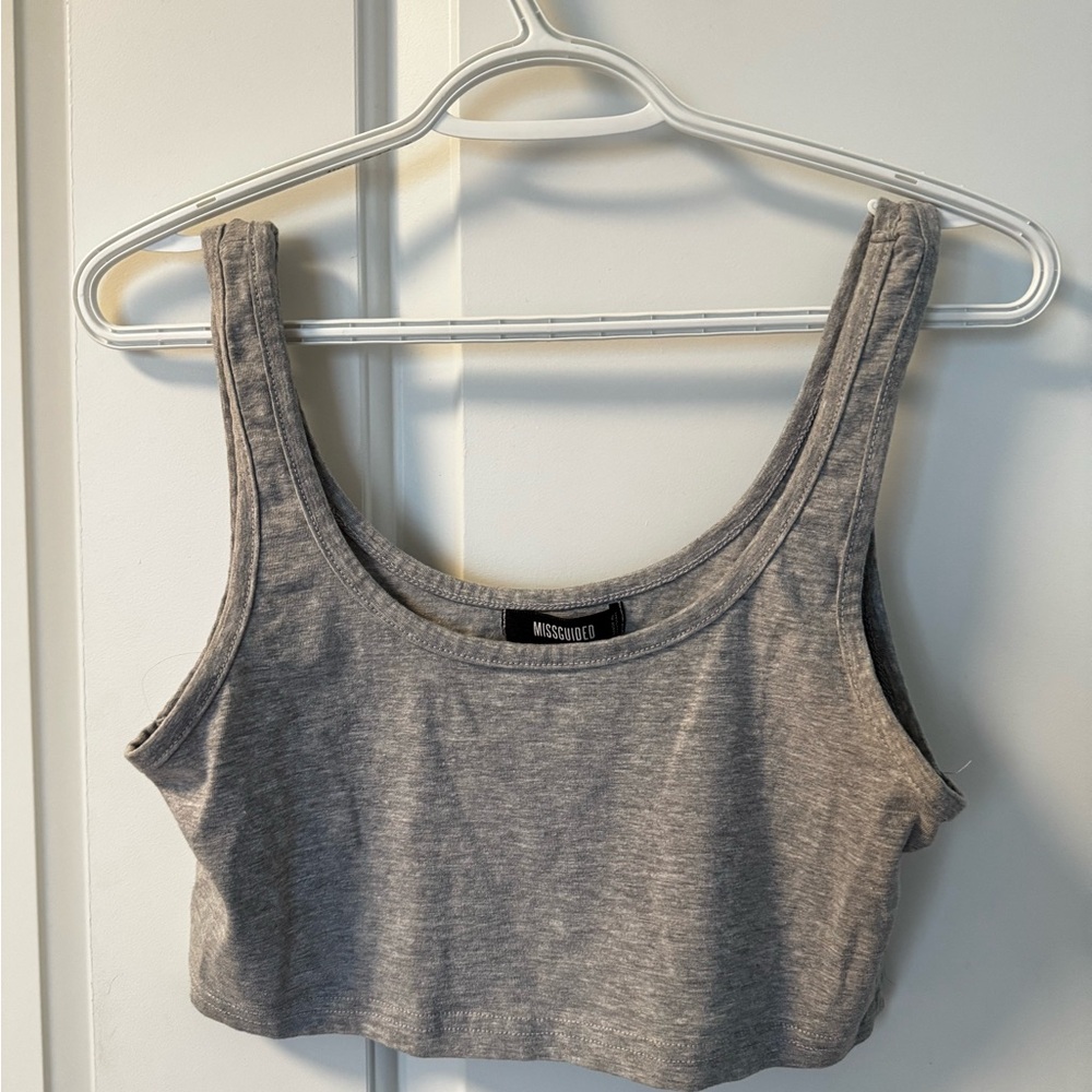 Missguided Gray Women's Crop Top
